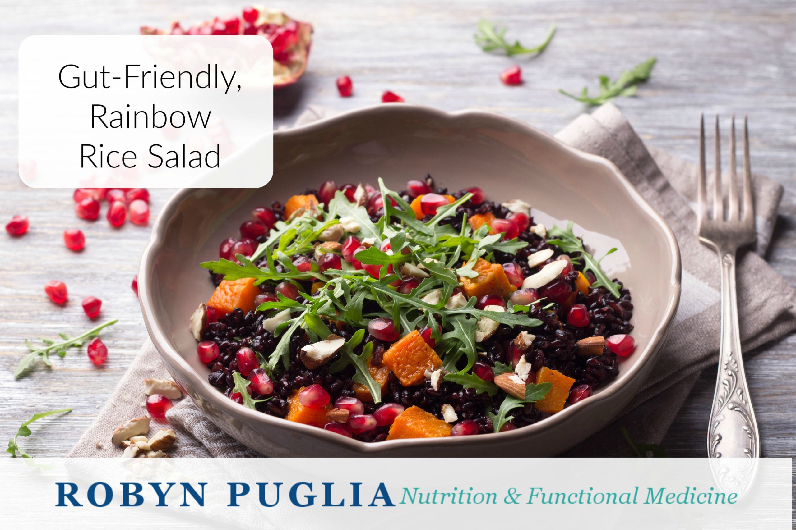 Gut Friendly Rainbow Rice Salad