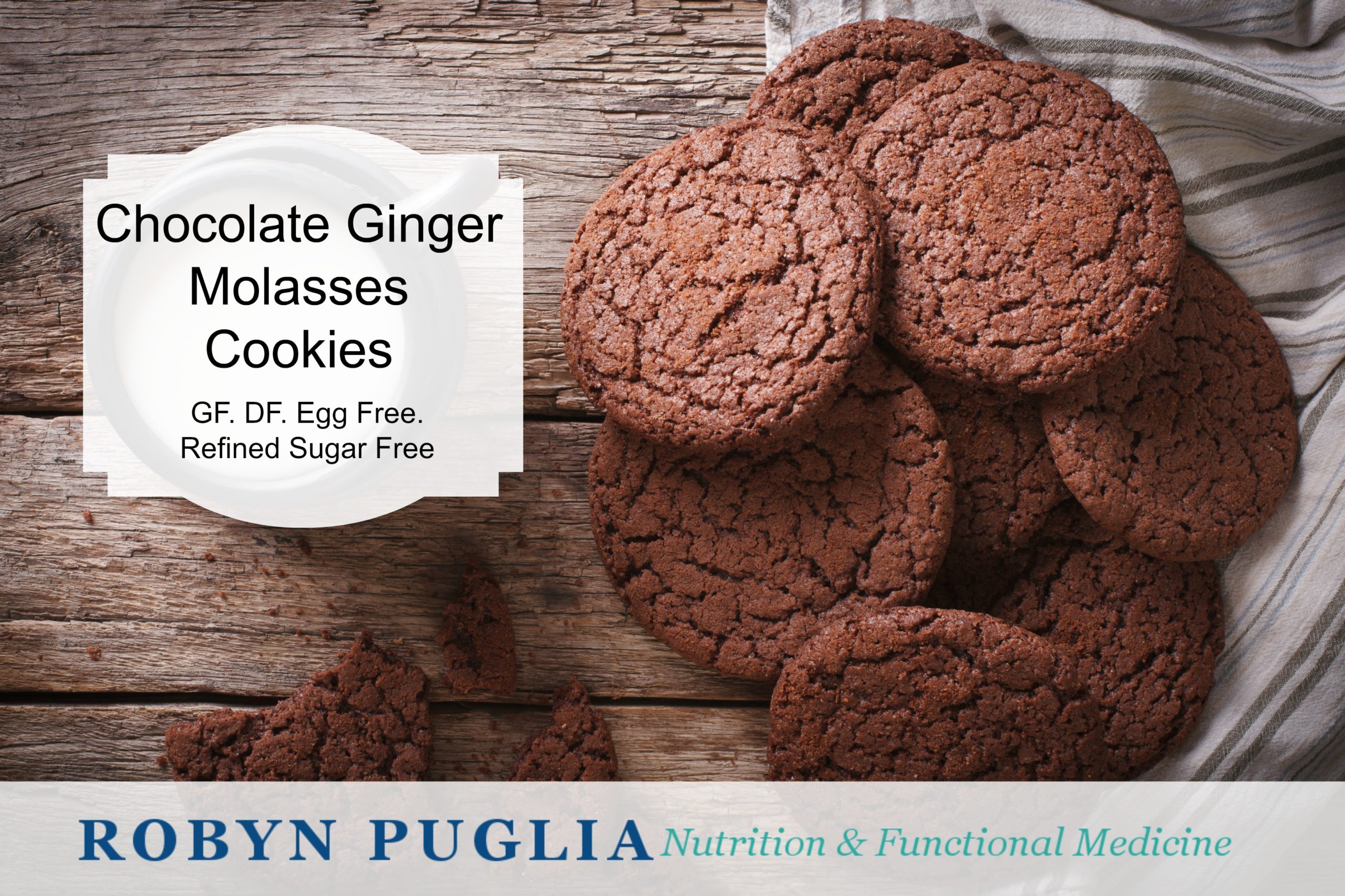 Chocolate-Ginger Molasses Cookies